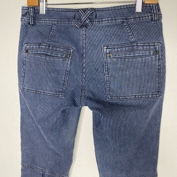 Free People Striped Skinny Jeans Railroad Stripe size 26 - Picture 4 of 5